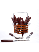 Stainless Steel Coated Handle Cutlery Set(24pcs)