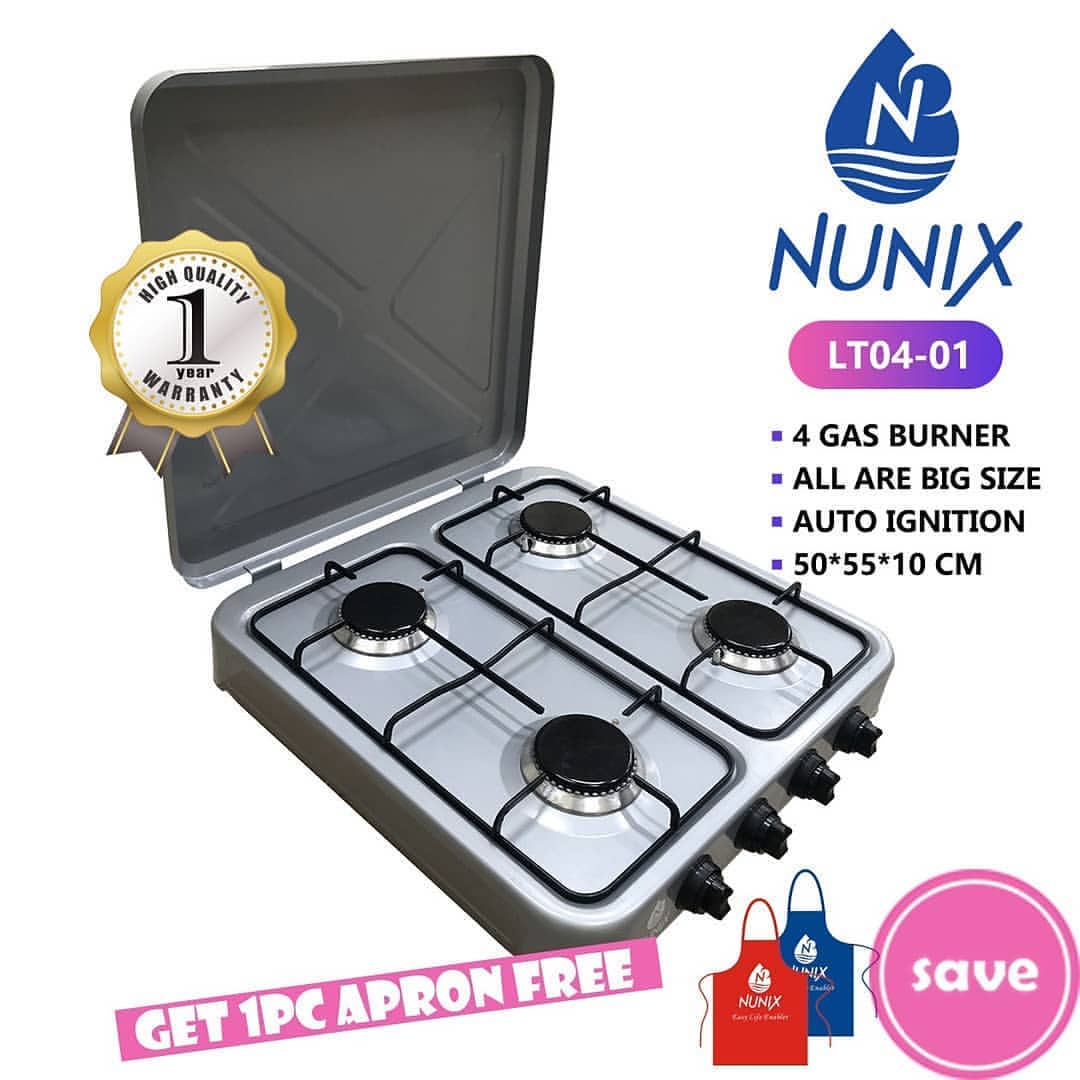 Nunix 4 gas burner table top