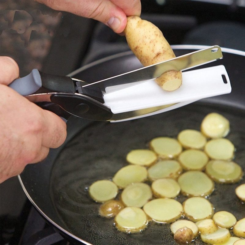 Clever cutter/2-in-1 knife