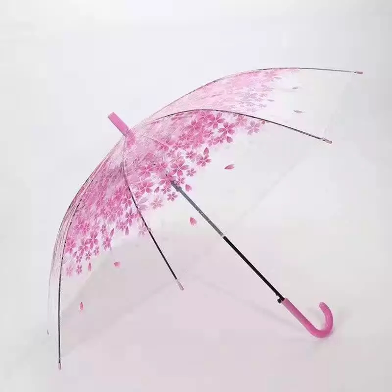 Flowered Clear Fancy Umbrella