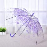 Flowered Clear Fancy Umbrella