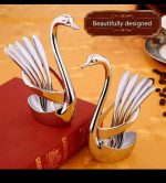 High quality Duck spoon holder + 6pcs Teaspoon