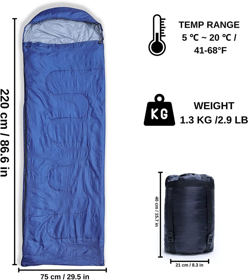 Envelope sleeping bag with a cap - Image 11
